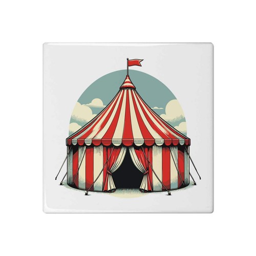 Circus tent ceramic tile - tent',