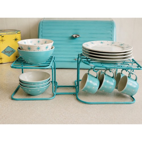 Vtg rubbermaid aqua blue wire - blue,