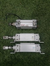 Pneumatic Cylinders Lot - air rams 2 X Festo and 1 X Nurgren