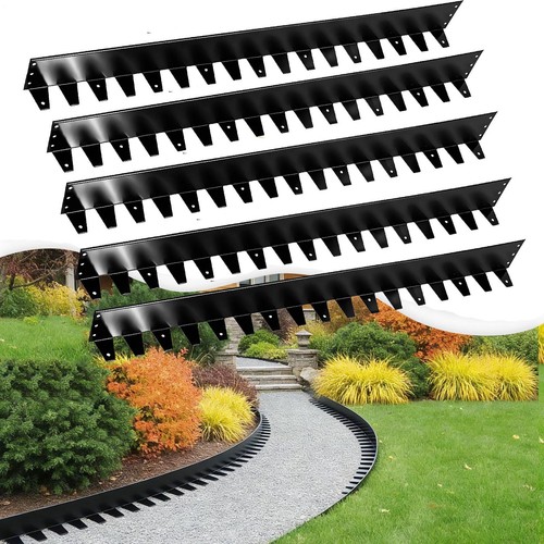 5pc steel lawn edging - 5pc, 5m