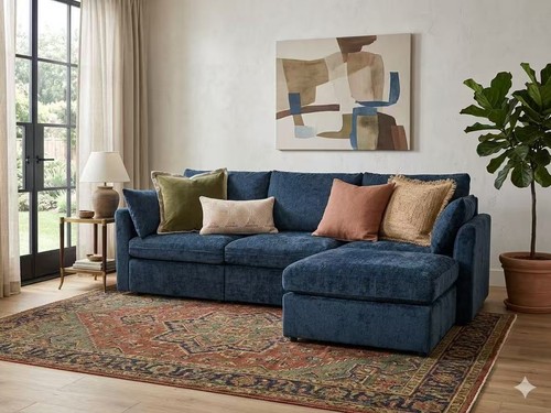 Modern sectional sofa with - modern,