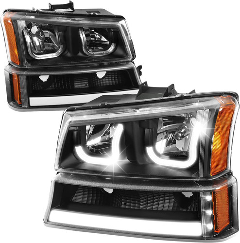 Led drl headlights assembly - led,