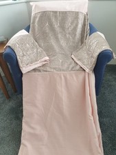 Next King Size Blush Pink Satin Sequined Duvet Set Art Deco Glamorous Bling