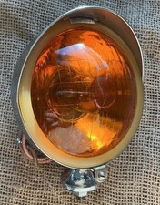 ONE RARE EARLY 1960s RAYDYOT DL78 AMBER CHROME LAMP  /CLASSIC CAR /  SCOOTER