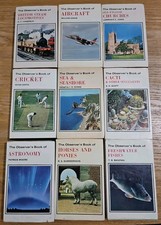 9 Vintage Observer Books With Original Covers Astronomy Aircraft Fish Cacti A