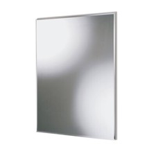 Frameless Unframed Bathroom Mirror with Pre Drilled Holes Wall Hanging Fixings