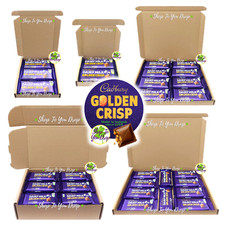 IRISH CADBURY CHOCOLATE DAIRY MILK GOLDEN CRISP BAR 54g GIFT BOXES Present☘️🎁☘️