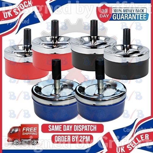 Spinning ash tray push down - spinning,