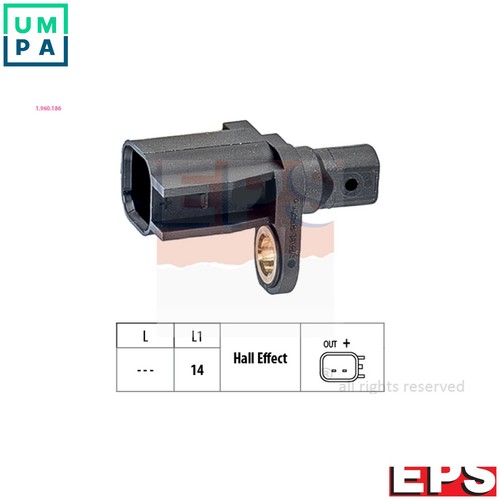 Sensor wheel speed - speed, 1.960.186