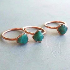 Raw emerald ring - raw,
