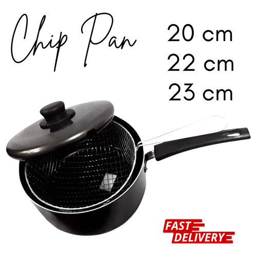 Chip pan non stick 3pcs - non,