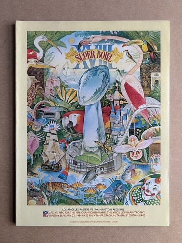 Super bowl xviii nfl program - super,