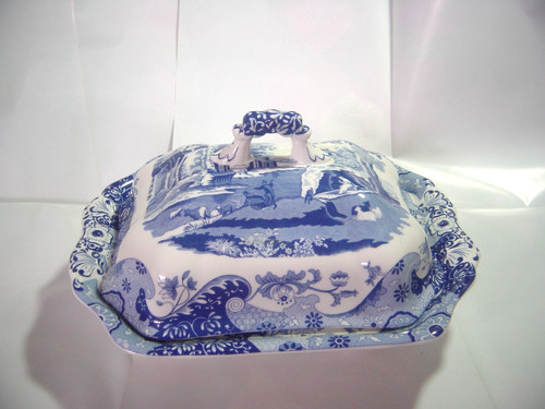 Large spode blue italian - blue,