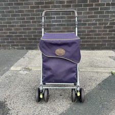 The Genuine Sholley Shopping Trolley Walking Aid Folding 6 Wheeled Basket