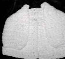 Hand Crochet Baby Matinee Coat