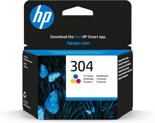 304 tri colour original ink - hp, tri-colour
