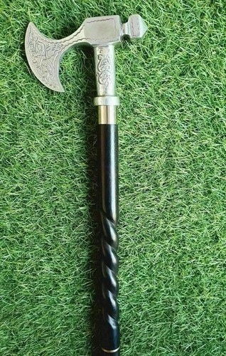 Victorian axe head handle - axe,