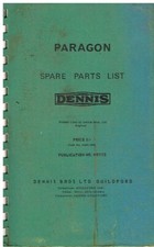 DENNIS BROTHERS PARAGON LAWN MOWER ORIGINAL FACTORY PARTS CATALOGUE