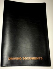 A5 BLACK LEATHER LOOK CAR