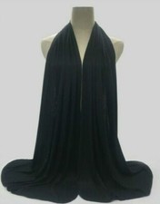 Good Quality Jersey Scarf Shawl Wrap Hijab Stretchy Big Large Plain Maxi Lycra