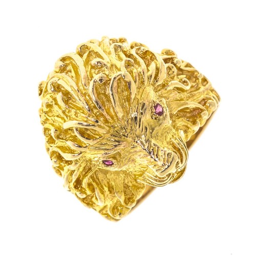 Pre owned 9ct gold - gold, lion