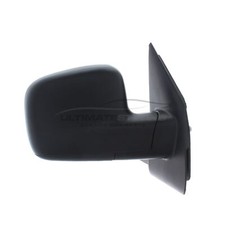 VW T5 Transporter Van 2003-2010 Door Wing Mirror Manual Black Drivers Side Right