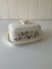 Marks and Spencer Vintage Autumn Leaves Lidded Melamine Butter Dish