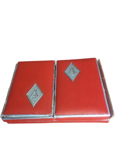 Vintage playing cards - playing, red
