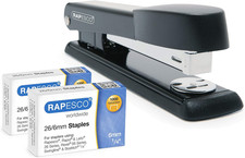 1602 Germ-Savvy Antibacterial Marlin Stapler, 25 Sheet Capacity and 2000 26/6...