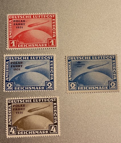 German stamps zeppelin - german,