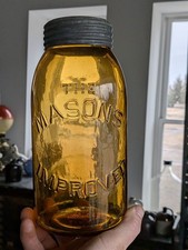 Half Gallon Light Orange Amber