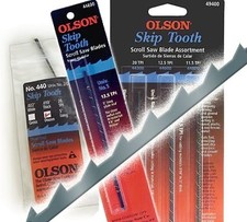 Olson Skip Tooth Scroll Saw Blades Pk12