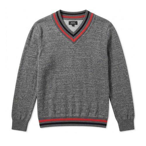 Apc neck jumper charcoal - jumper,