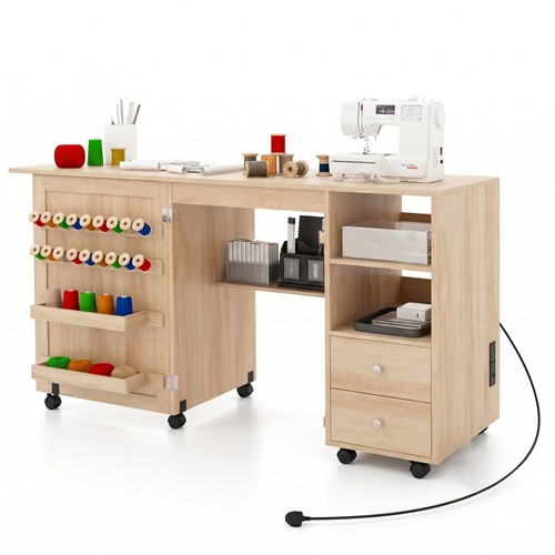 Folding sewing table - table, with