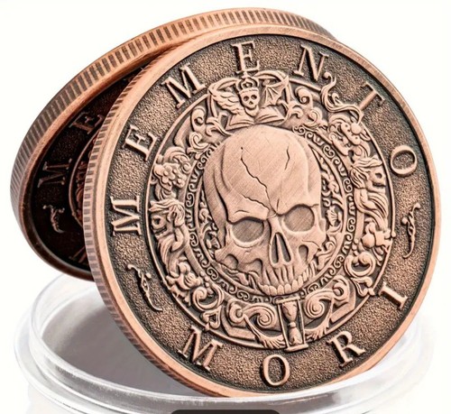 1pc memento mori - mori, coin,antique