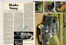 Peter Garnier Lancia Aprilia Car  - 1978 Article