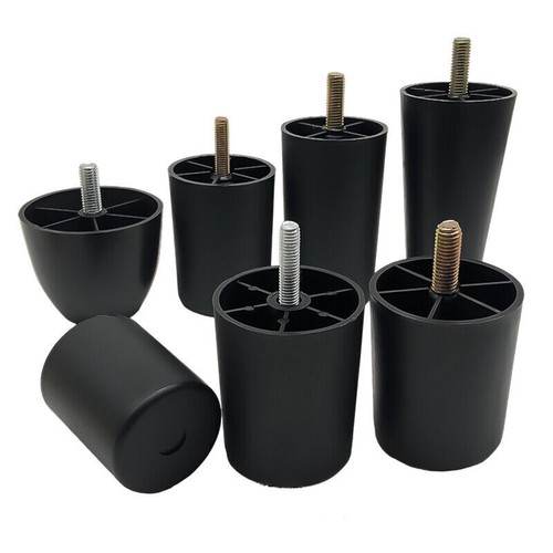 Black plastic legs parts - black,