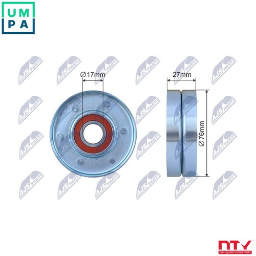 Tensioner pulley vribbed belt - pulley,