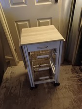 Wooden kitchen cart