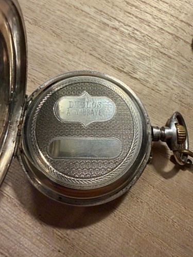 Antique key wind pocket - wind, watch