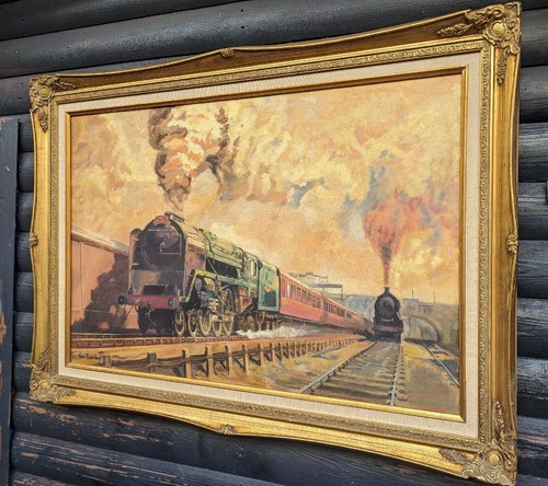 Steam trains large vintage - steam,