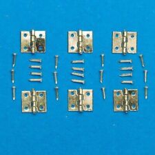 6 x Miniature 4 Hole Flat