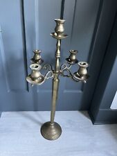 Beautiful Antique Tall Brass Four Arm Candelabra 78cm/ 3.5kg