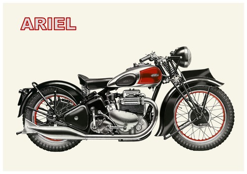 Ariel poster square four - square, 4g