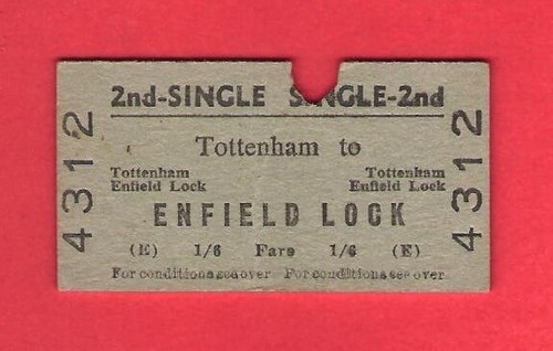Old ticket 2nd class - -, br(e)