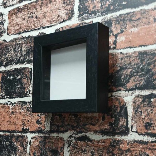 Quality black wooden square - black,
