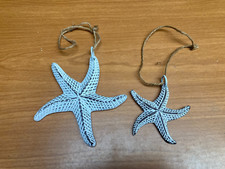 Hanging Ceramic Starfish x 2 -