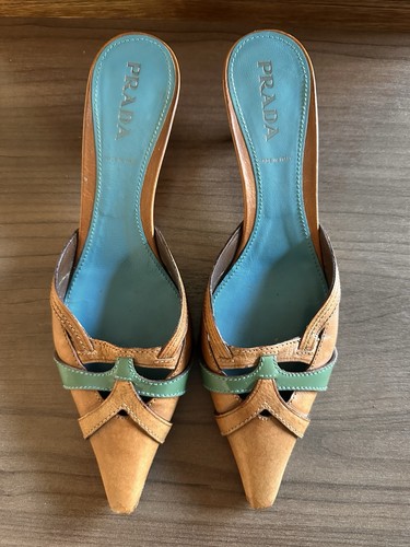 Prada vtg leather kitten - vtg,