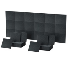 12 x Black Square Self