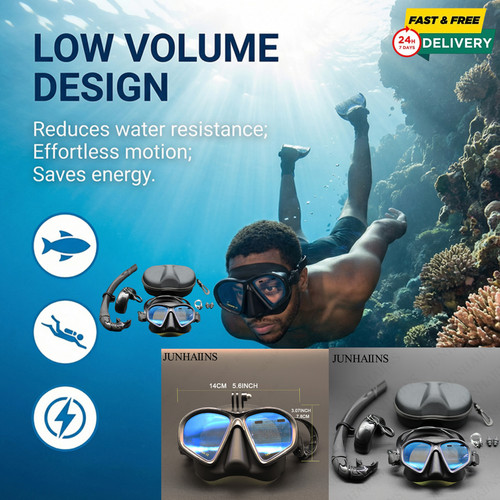 Freediving mask snorkel set - freediving,